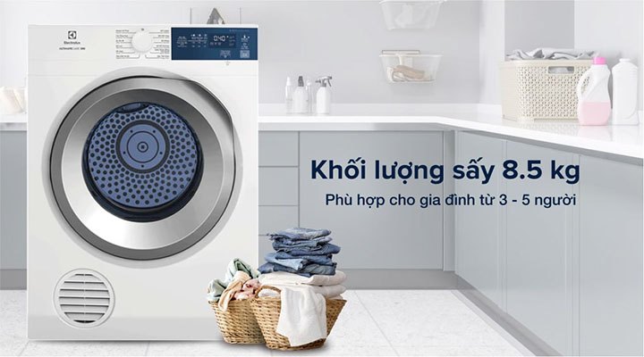 Máy sấy quần áo Electrolux EDV854J3WB