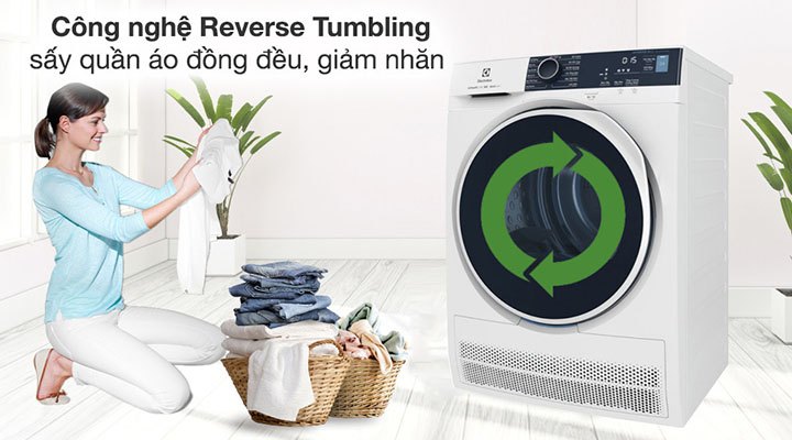 Máy sấy quần áo Electrolux EDC804P5WB