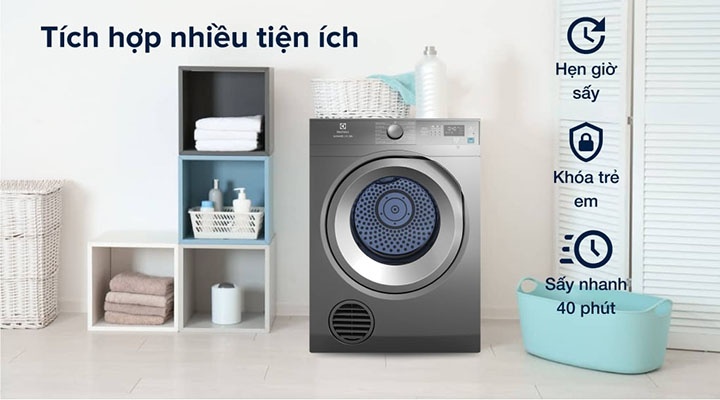 Máy sấy quần áo Electrolux EDS854N3SB