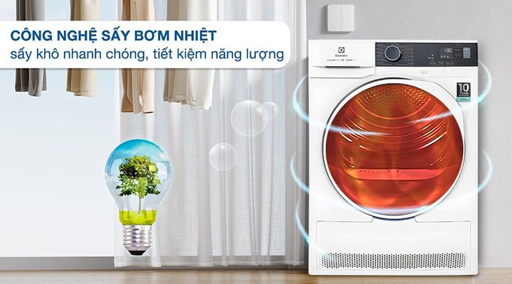 Máy sấy quần áo Electrolux EDH804H5WB