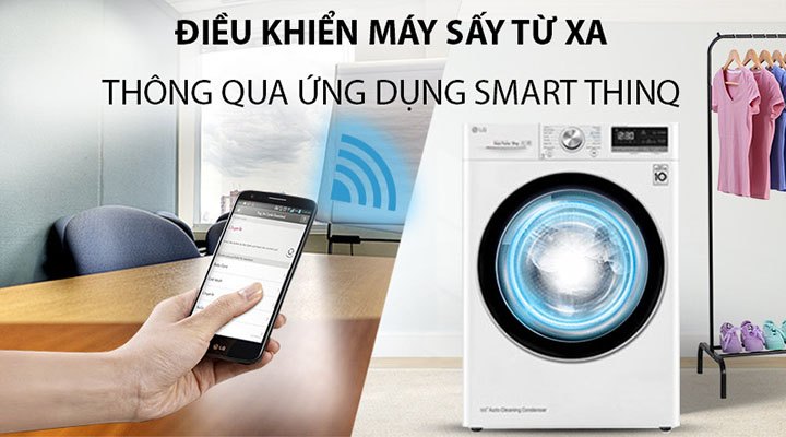 Máy sấy quần áo LG 9 Kg DVHP09W