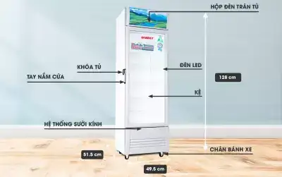 Tủ mát Sanaky VH-168KL 160 lít