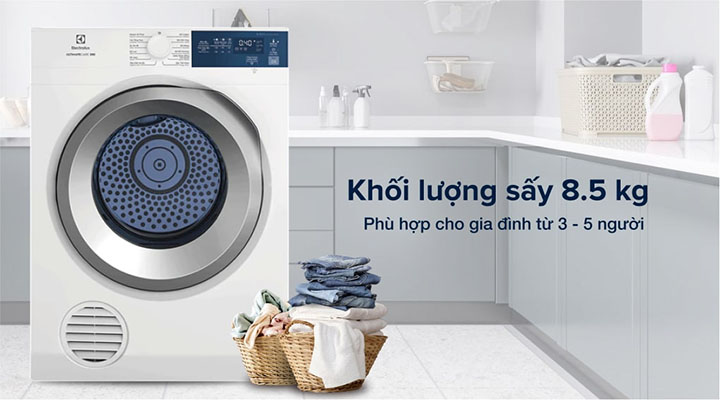 Máy sấy thông hơi Electrolux EDV854J3WB