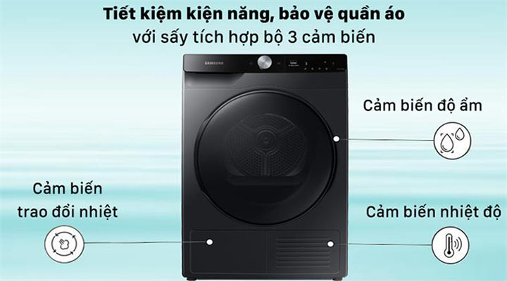 Máy sấy Heatpump-Bơm nhiệt Samsung 9kg DV90T7240BB