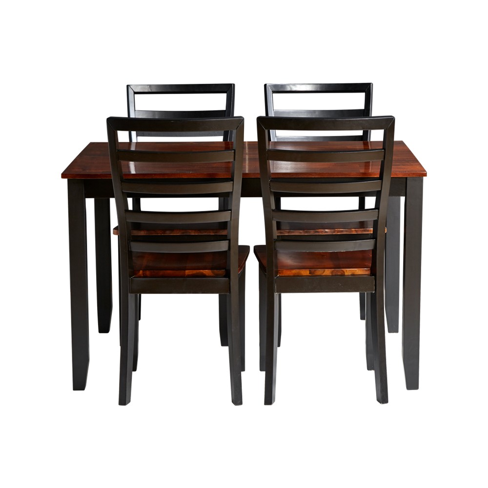 Bộ bàn ăn Edward - Gỗ - Vừa - Nâu