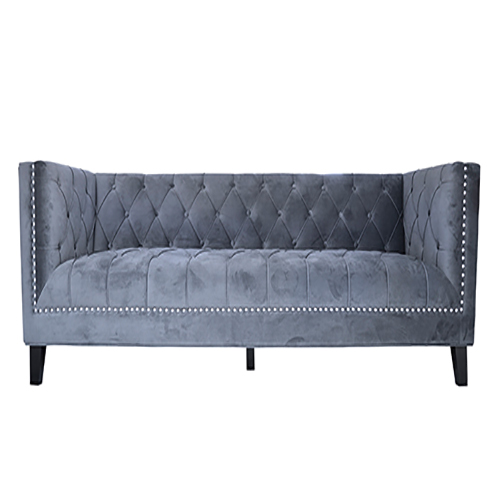 Sofa Idasy 3C (có Đôn) - Khung gỗ - Bọc vải - Vừa - Xanh