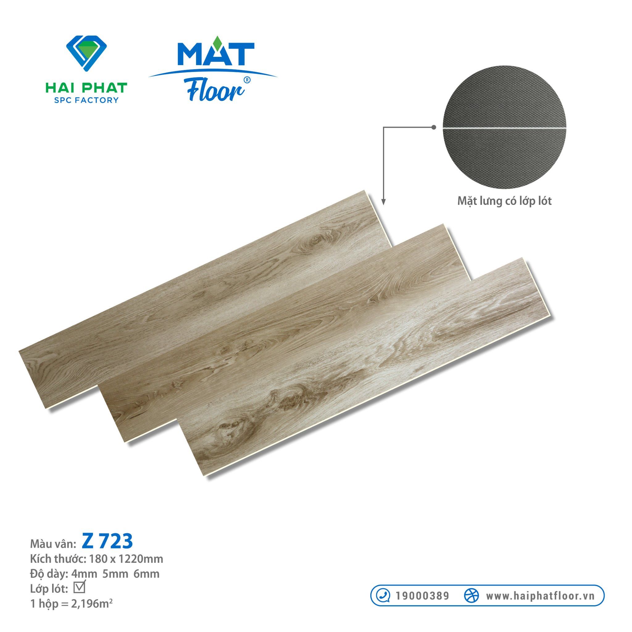 SÀN NHỰA HÈM KHÓA 4MM MAT Z-723