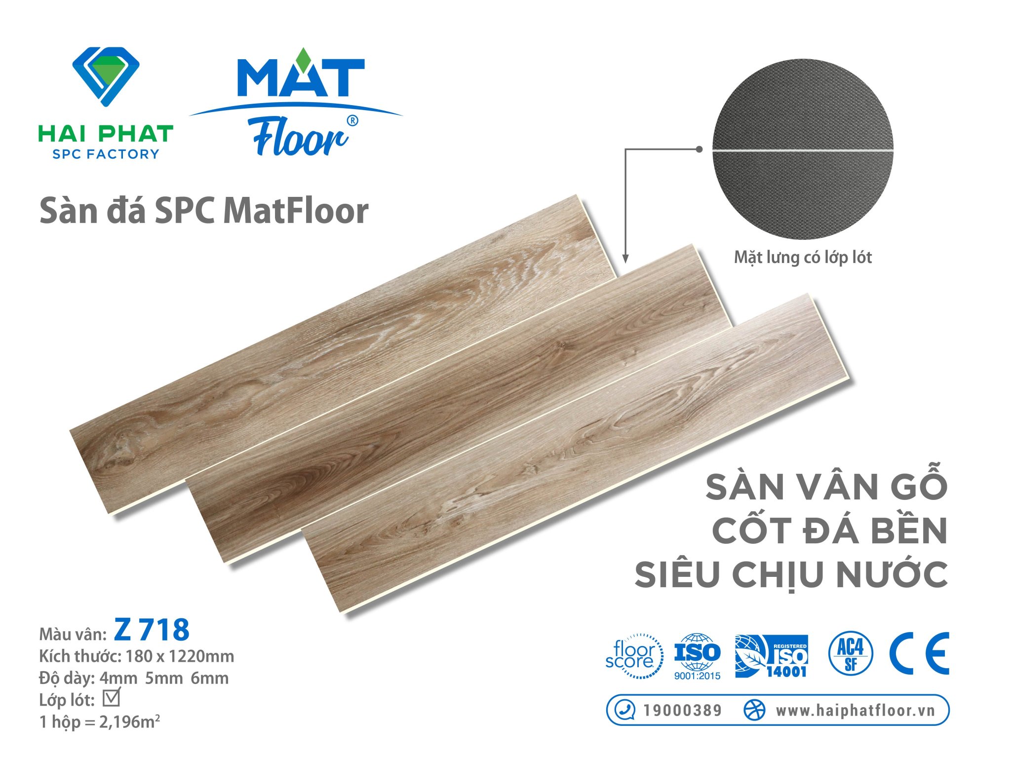 SÀN NHỰA HÈM KHÓA 4MM MAT Z-718