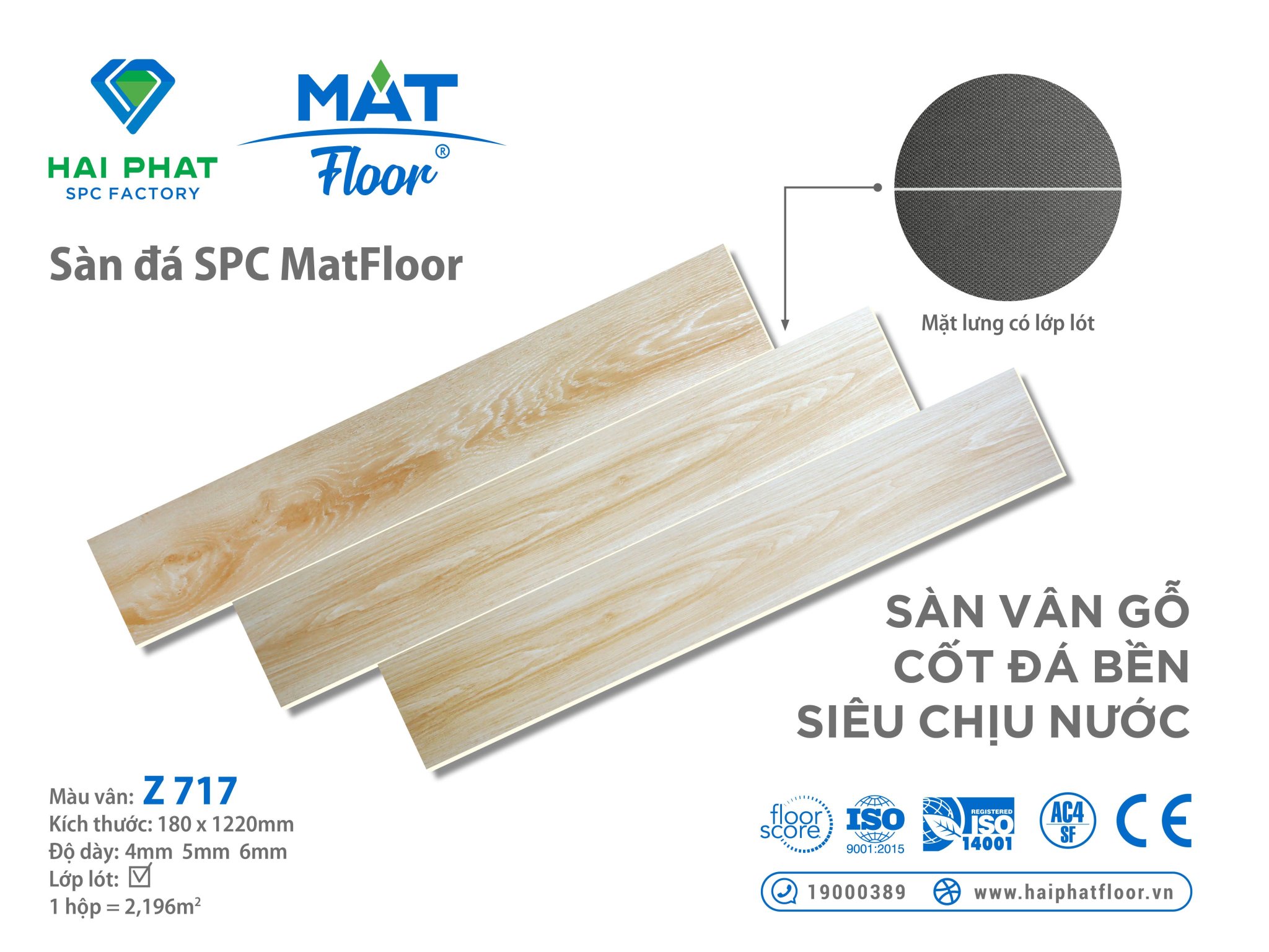 SÀN NHỰA HÈM KHÓA 4MM MAT Z-717