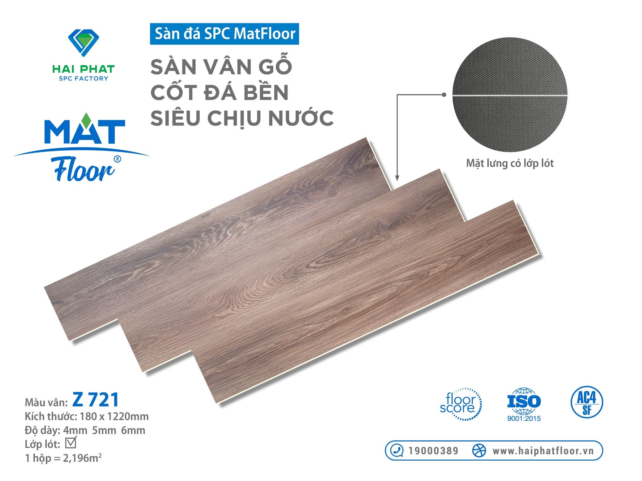 SÀN NHỰA HÈM KHÓA 4MM MAT Z-721