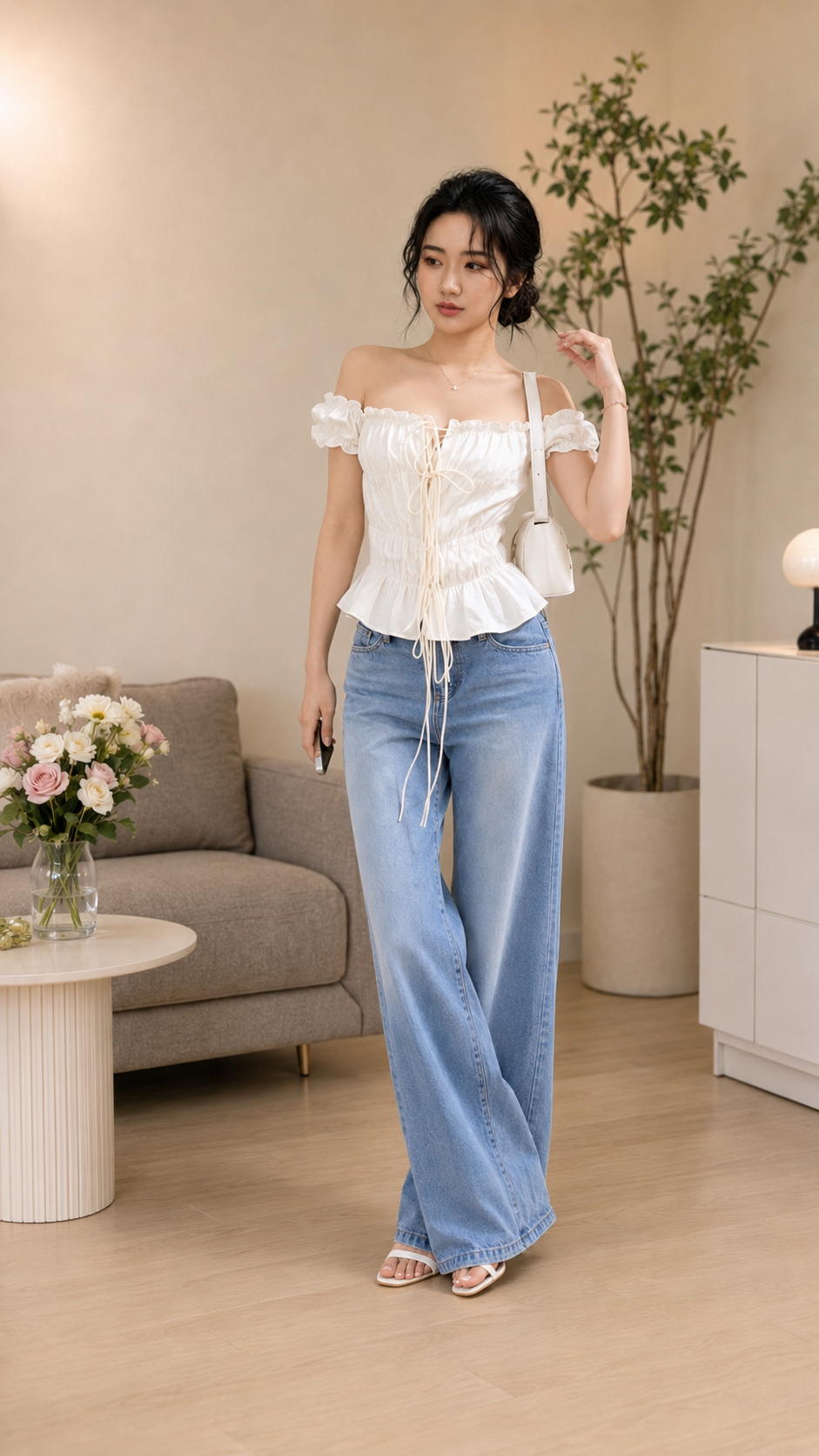 Áo Chun Nhún Thắt Dây Hottrend TN3114