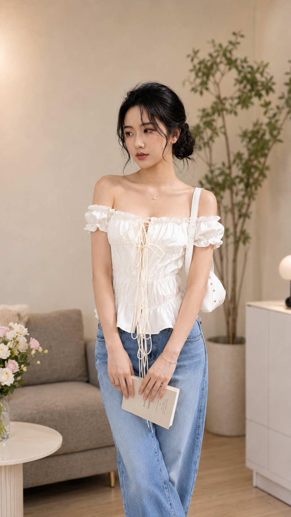 Áo Chun Nhún Thắt Dây Hottrend TN3114