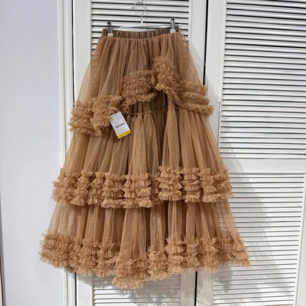 Chân Váy 3 Tầng Lệch Tà TN3259