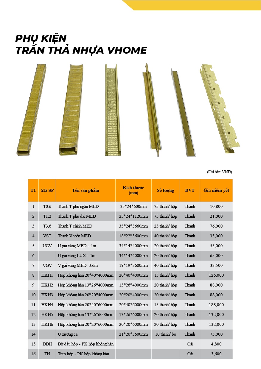 CATALOGUE HỆ KHUNG XƯƠNG