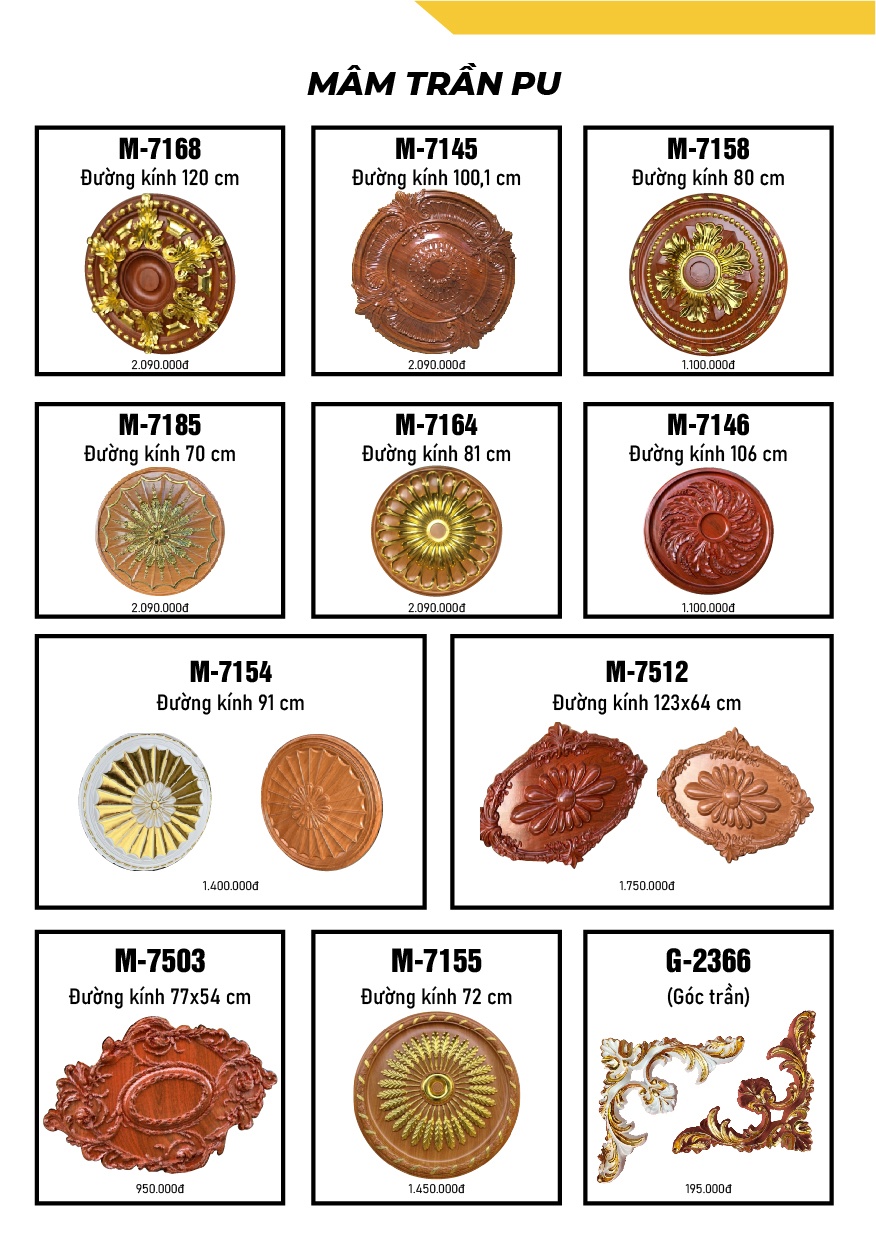 CATALOGUE MÂM TRẦN