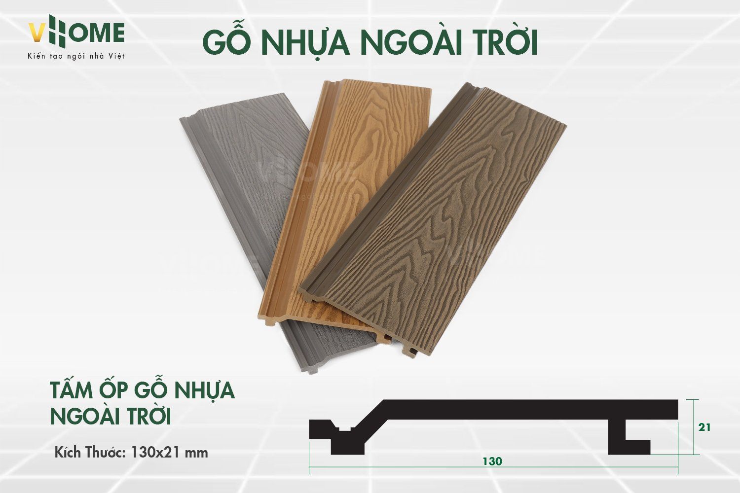Tấm ốp gỗ nhựa ngoài trời - Vật liệu xanh thế hệ mới