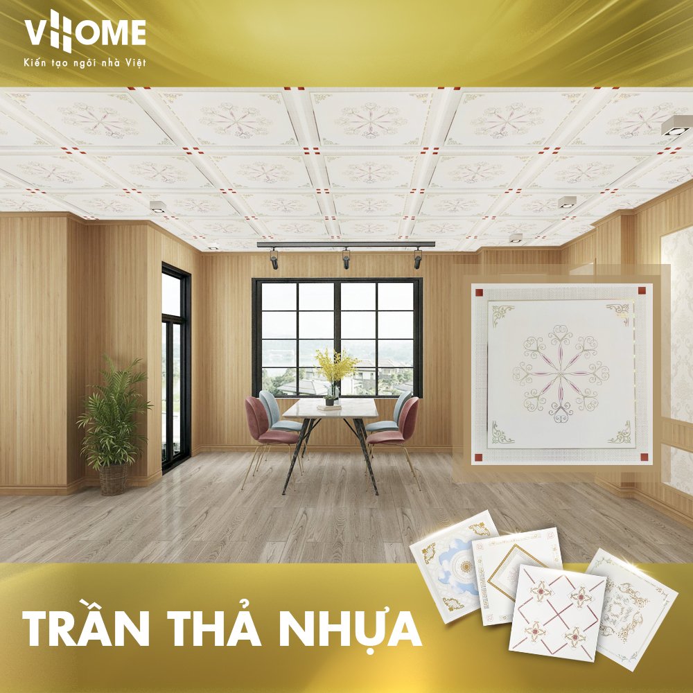 Trần thả nhựa