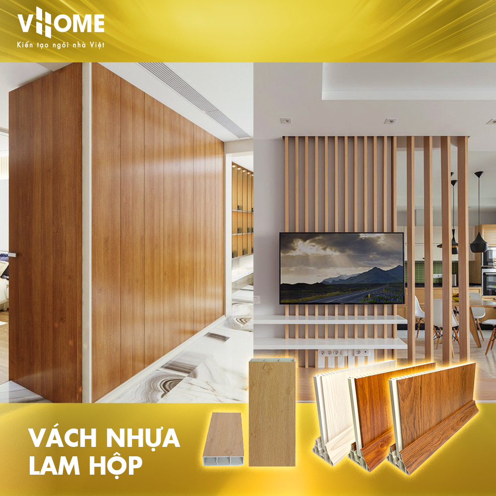 Vách nhựa - Lam hộp