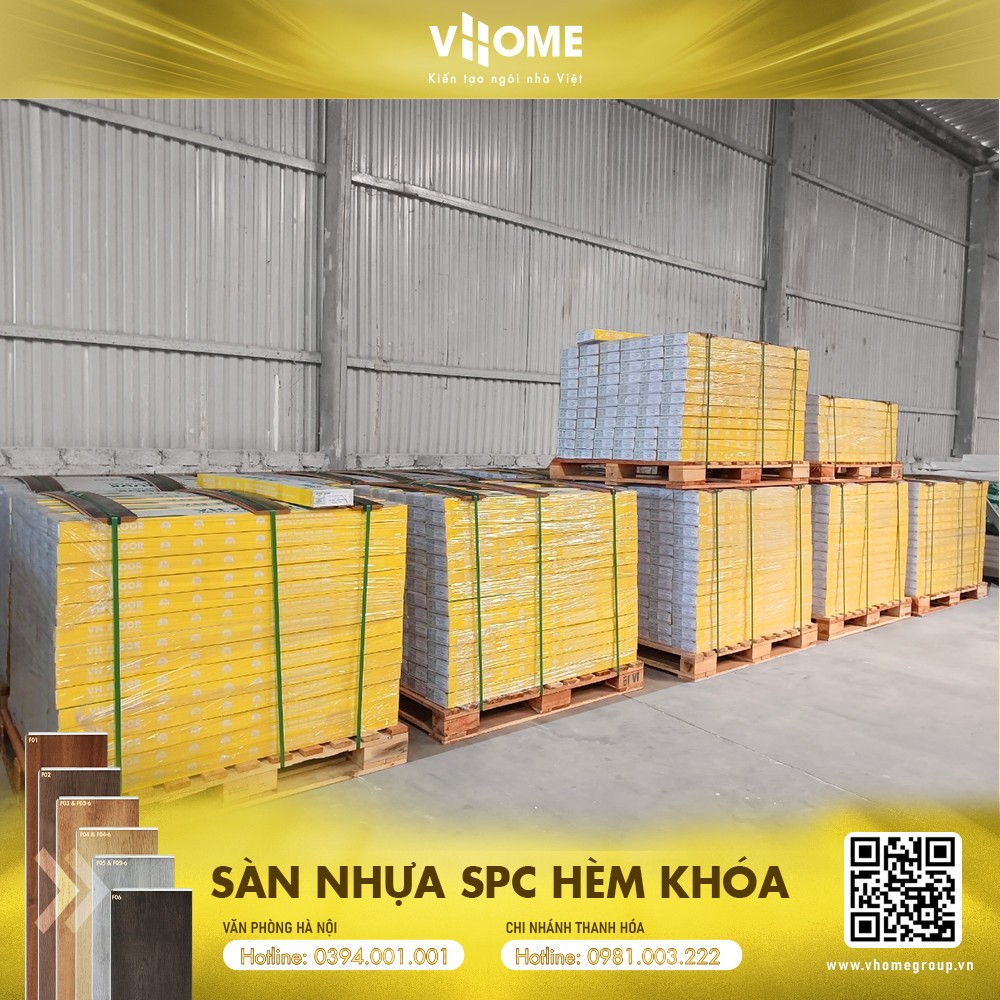 Sàn nhựa SPC hèm khóa đế cao su - Vân Gỗ 3D F04 - 4mm