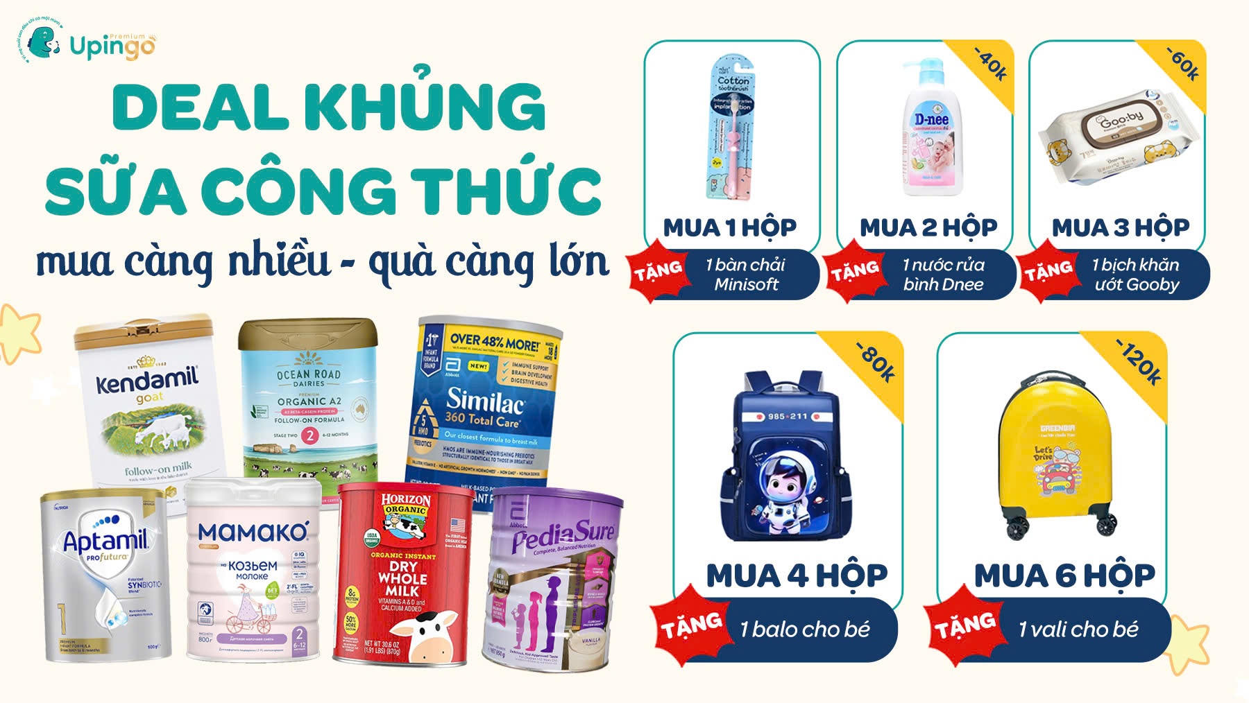 ƯU ĐÃI CUỐI THÁNG TẠI UPINGO: MUA NHIỀU GIẢM NHIỀU, QUÀ TẶNG SIÊU HẤP DẪN