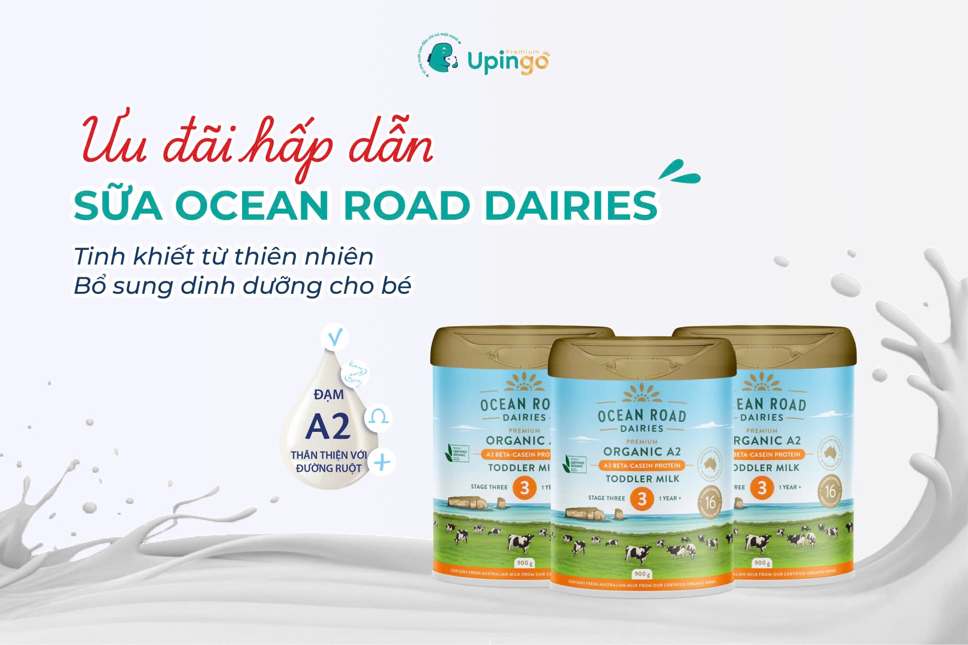 Sữa Ocean Road Diaries – Organic A2 nội địa Úc chính hãng