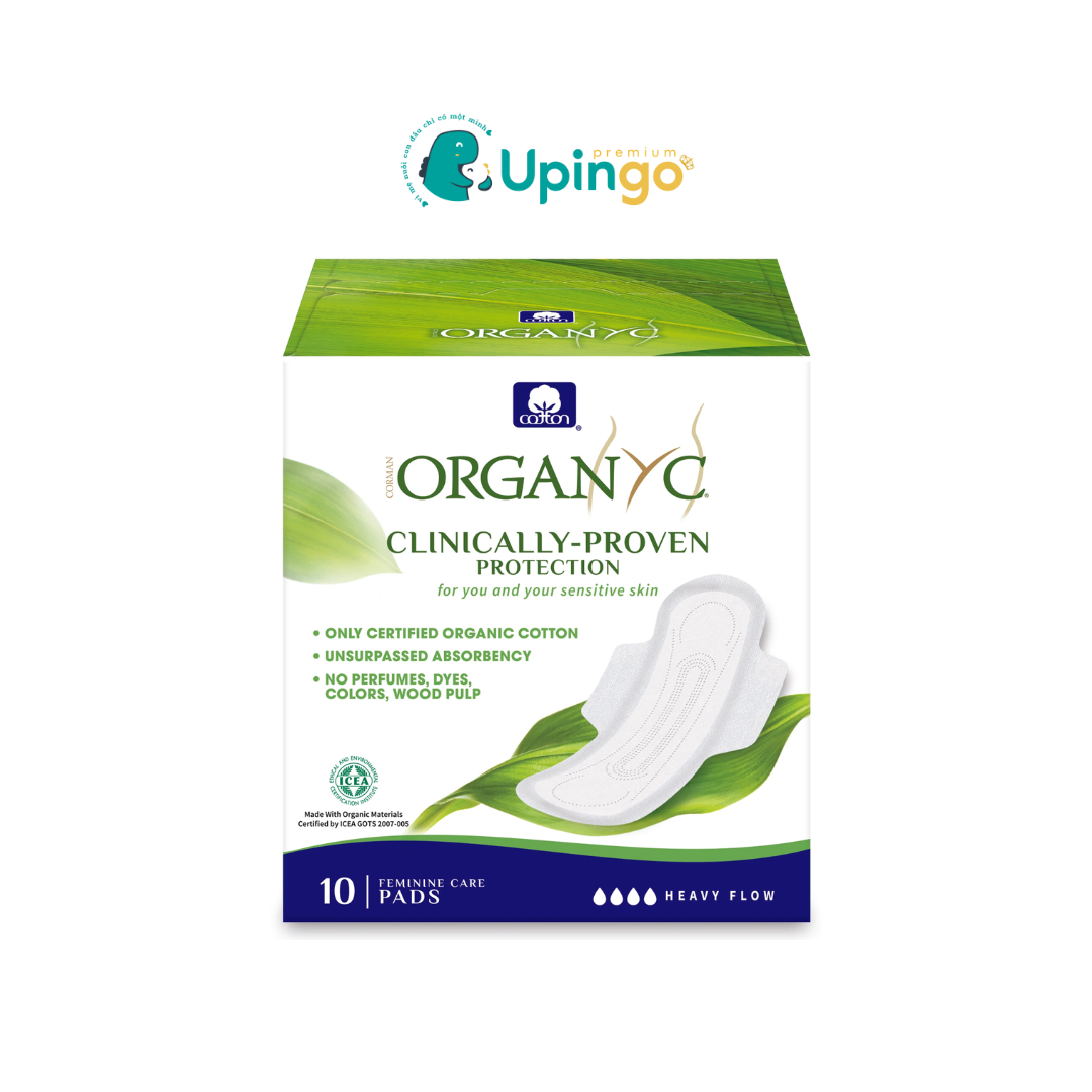 Băng Vệ Sinh Hữu Cơ Organyc siêu thấm Ultra Thin Pads Heavy Wings