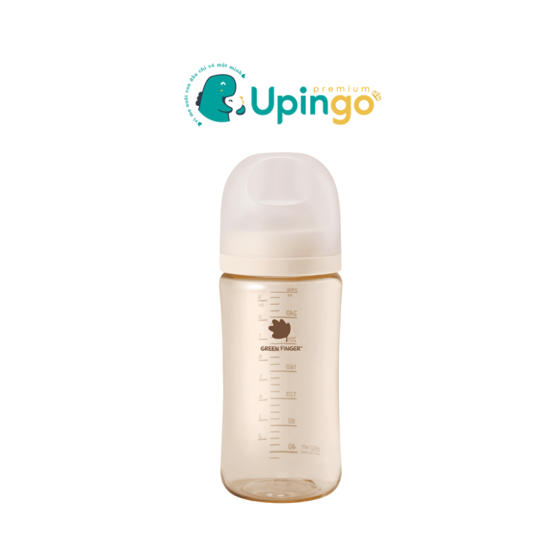 Bình Sữa Greenfinger Bebegrow PPSU 280ml – Họa Tiết Trơn (Kèm Núm Ti)