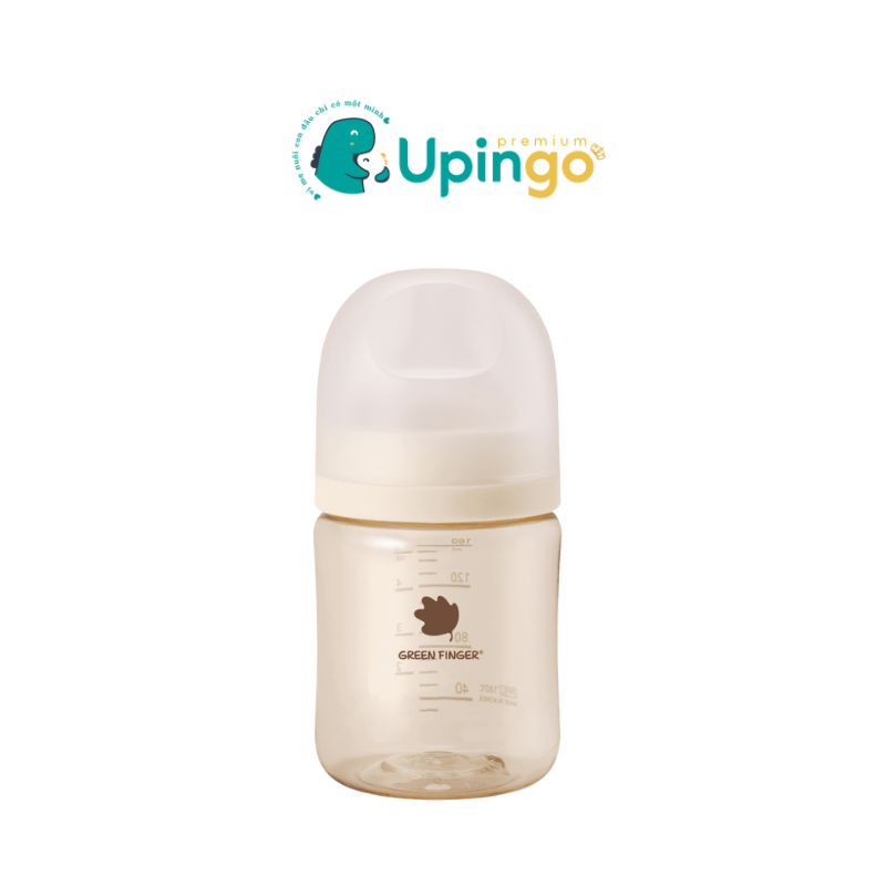 Bình Sữa Greenfinger Bebegrow PPSU 160ml – Họa Tiết Trơn (Kèm Núm Ti)