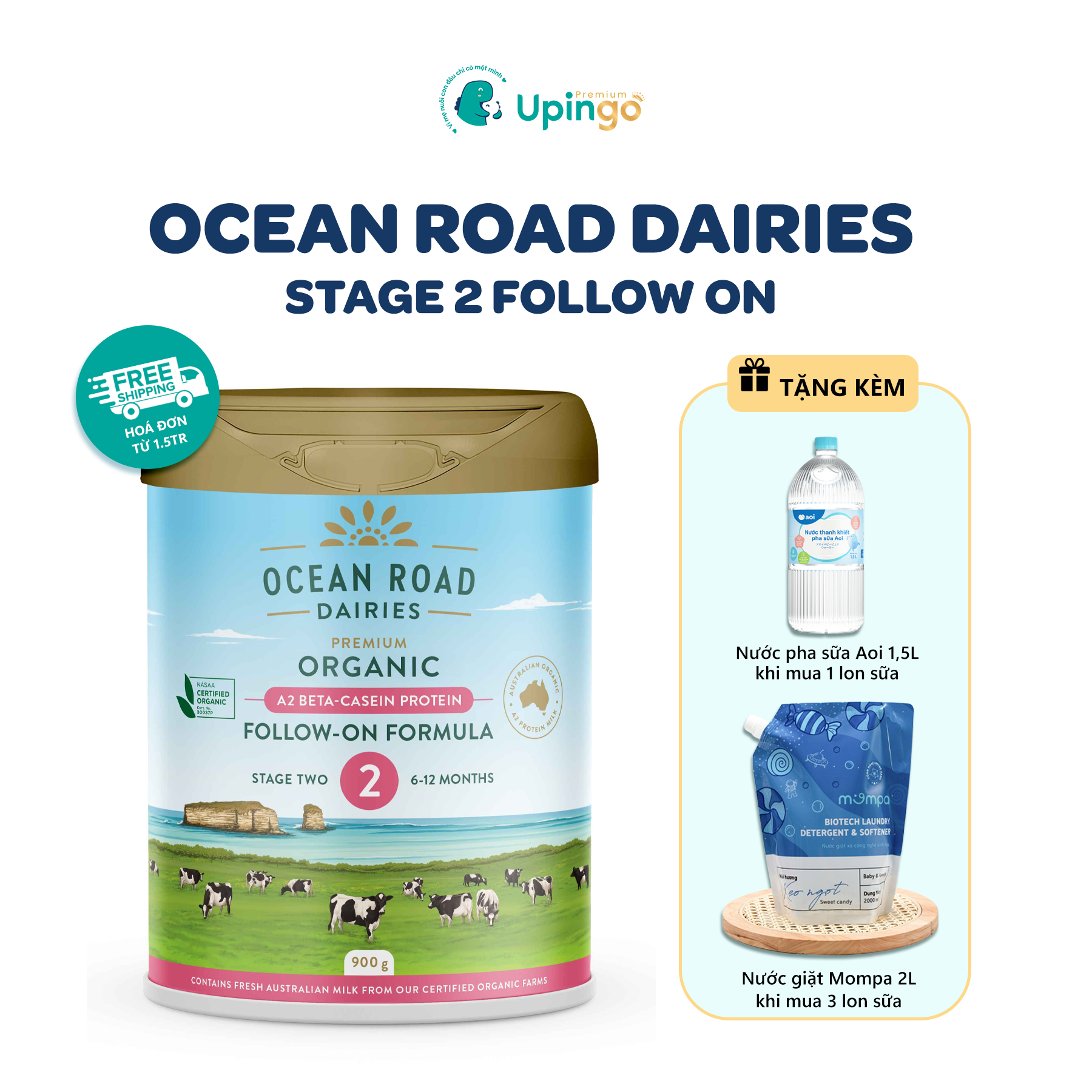 Ocean Road Dairies Stage 2 Follow On– Dưỡng Chất Vàng Từ Úc: Sữa Công Thức Chuẩn Cho Trẻ (6-12 Tháng)