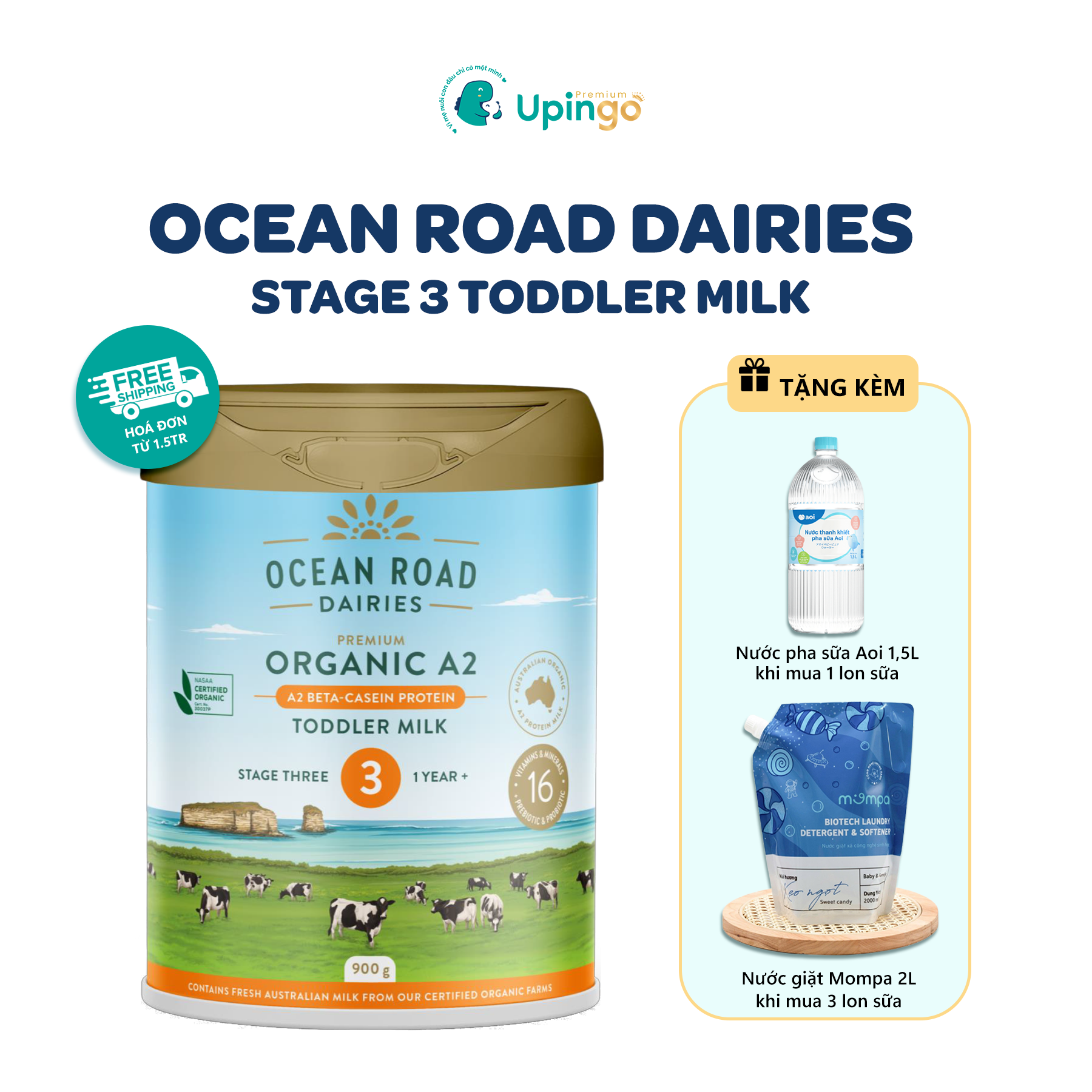 Ocean Road Dairies Stage 3 Toddler– Dưỡng Chất Vàng Từ Úc: Sữa Công Thức Chuẩn Cho Trẻ (Trên 1 tuổi)