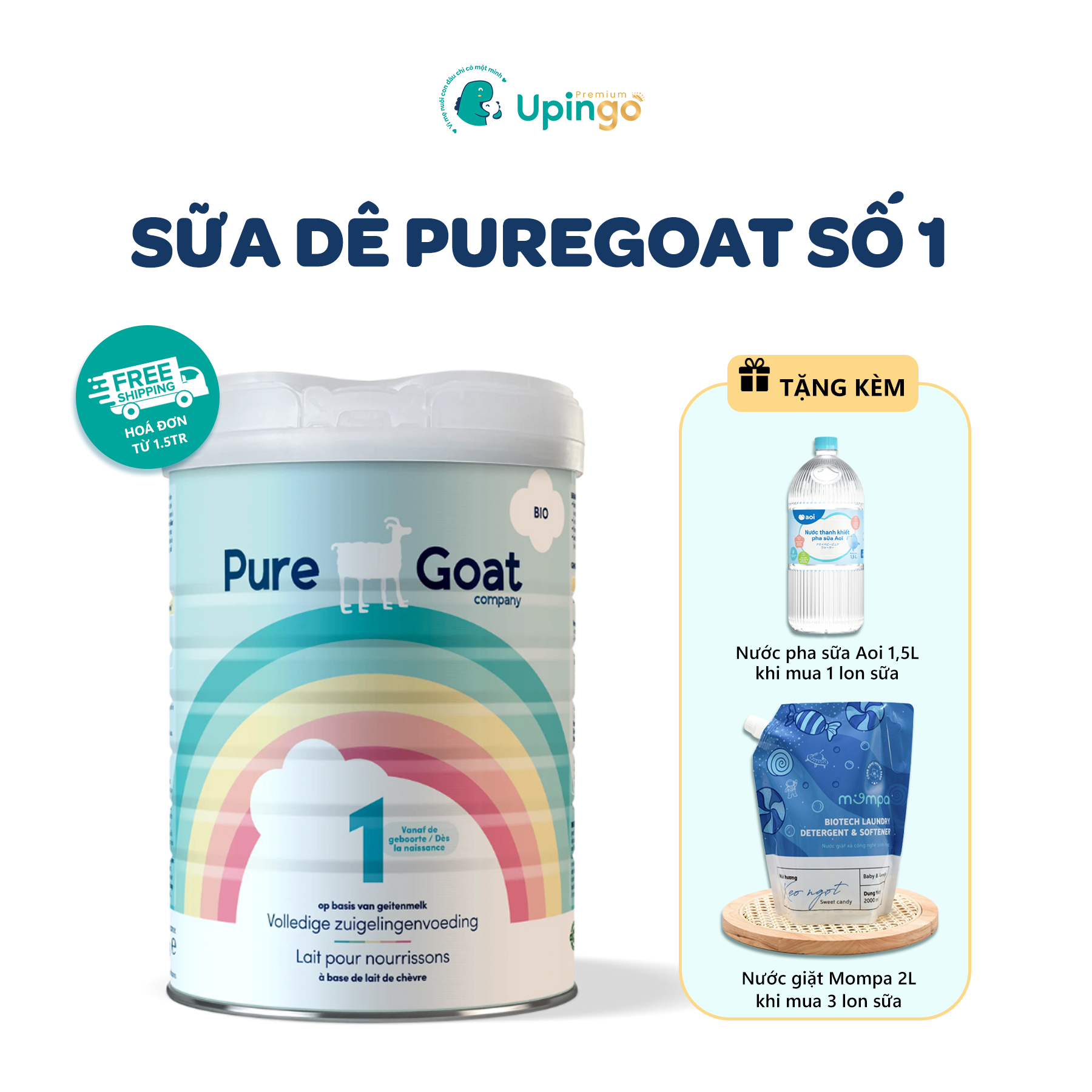 SỮA DÊ A2 PUREGOAT SỐ 1 CHO BÉ TỪ 0-6M 800GR