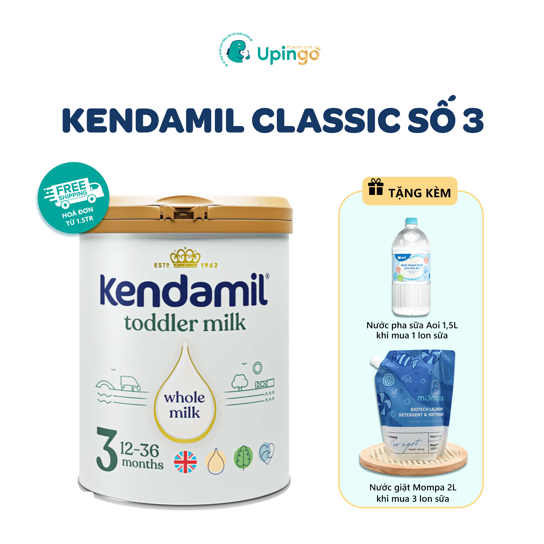 SỮA KENDAMIL NGUYÊN KEM CLASSIC SỐ 3 (12M+)
