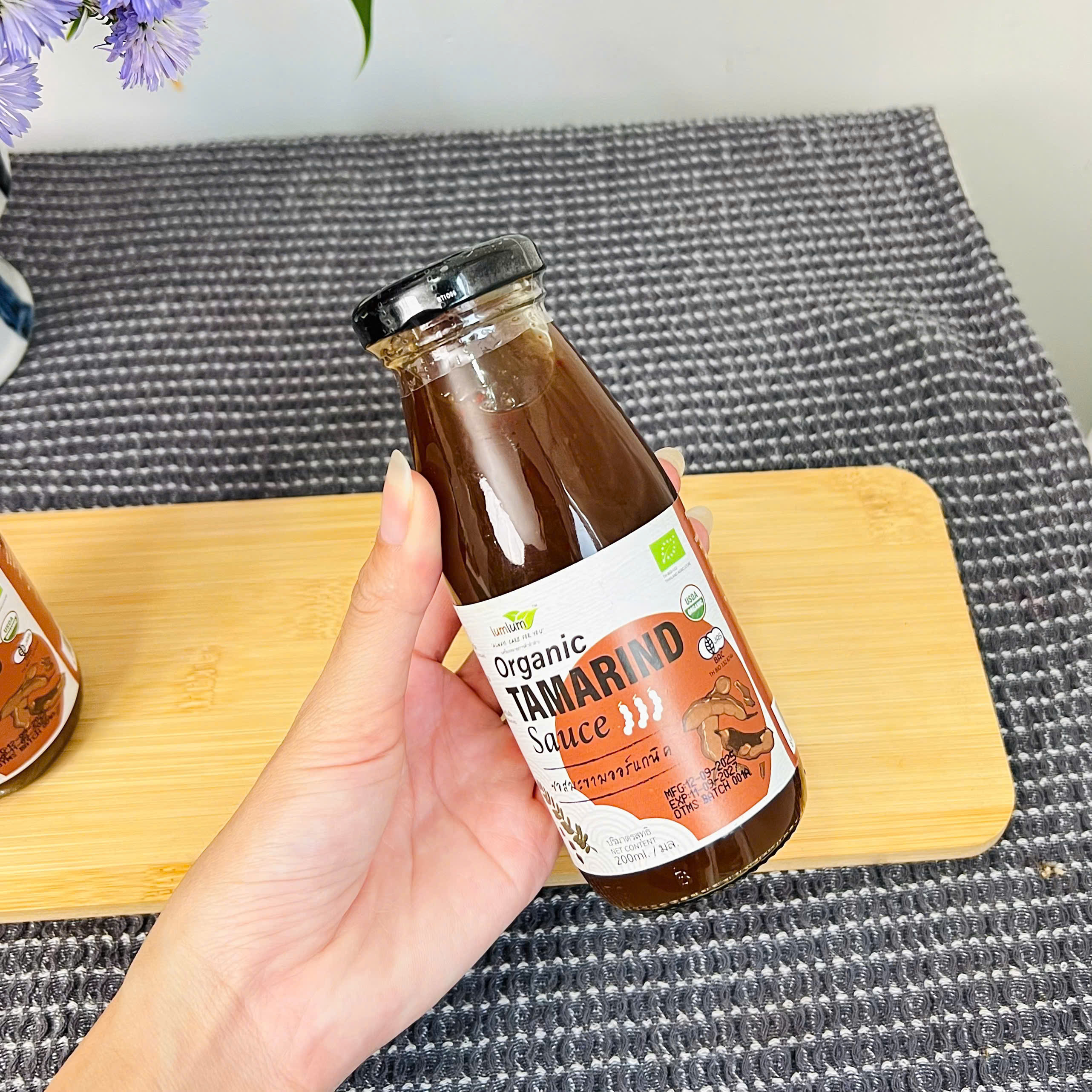 Sốt Me Thái Hữu Cơ Tamarind Sauce Lumlum 200ml Upingo