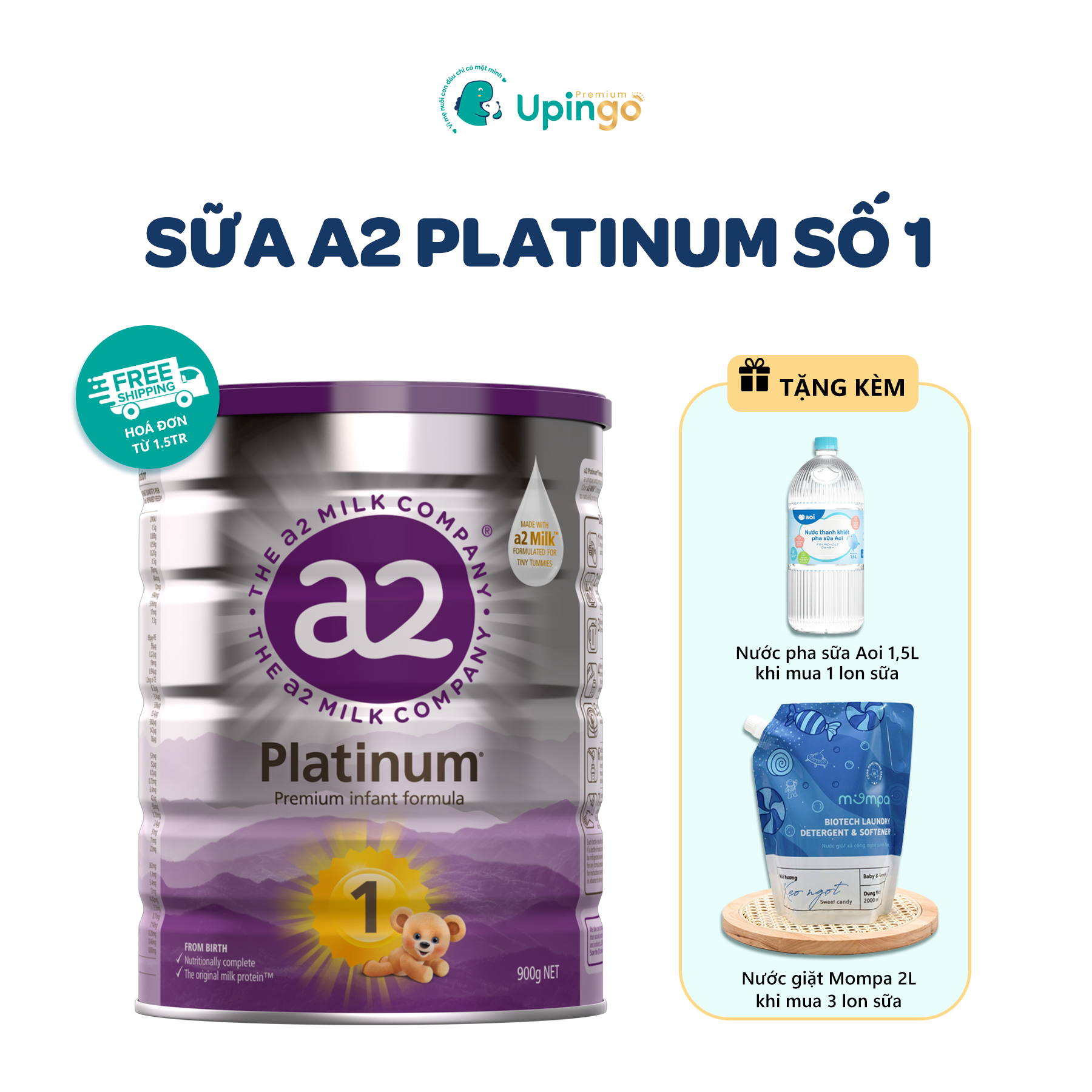 Sữa A2 Platinum Số 1 (0-6 tháng) – 900g