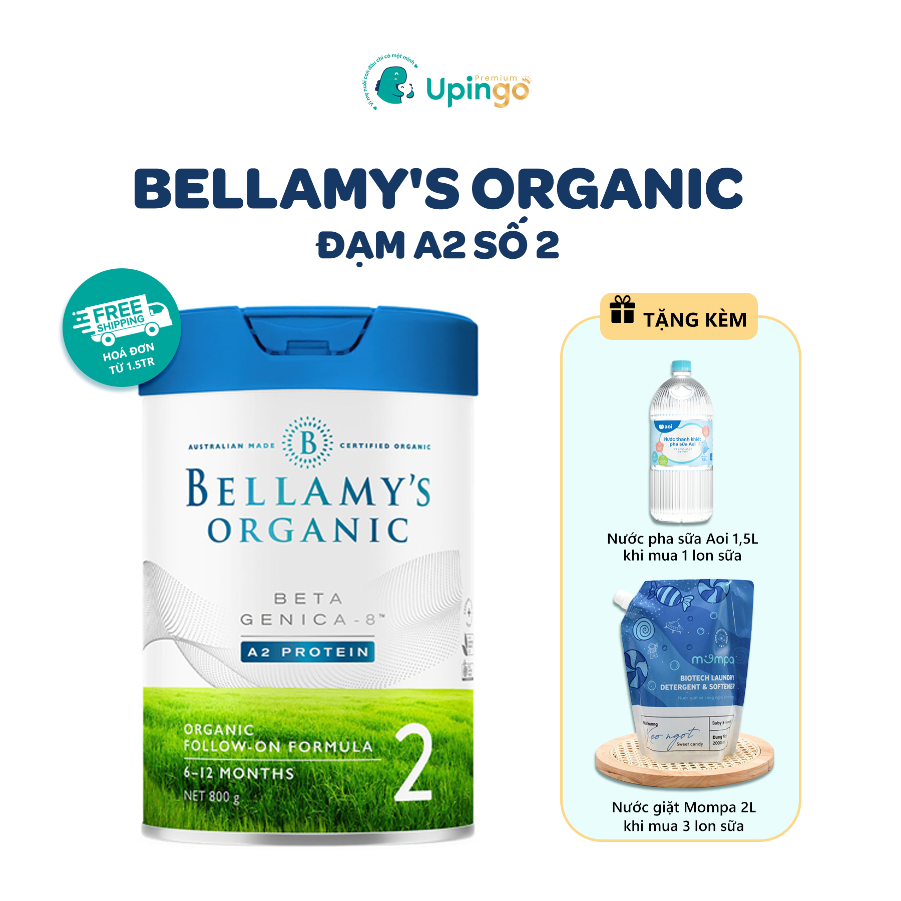 Sữa Bellamy’s Organic A2 Step 2 – 800g (6-12 tháng)