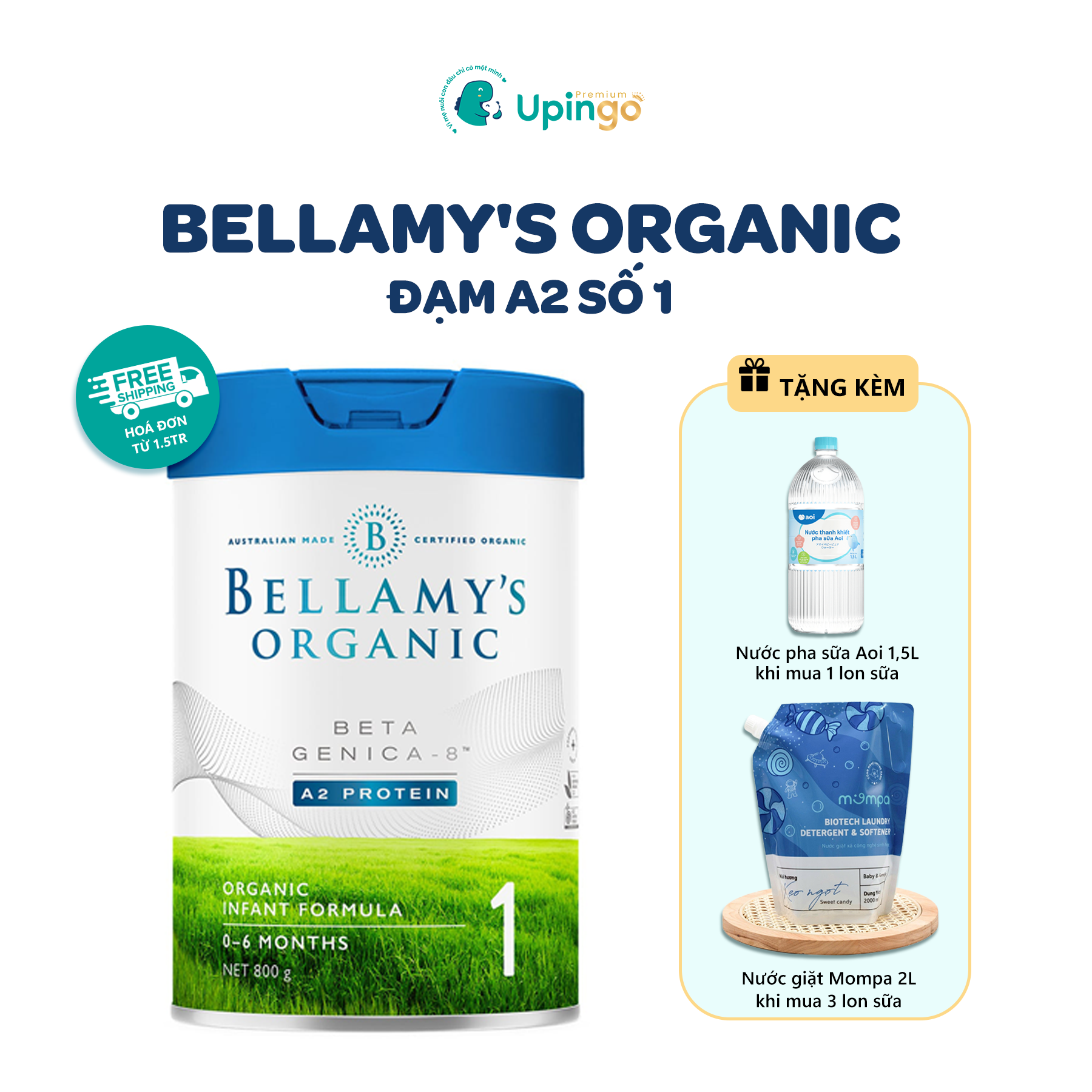 Sữa Bellamy’s Organic A2 số 1 – 800g (0-6 tháng)