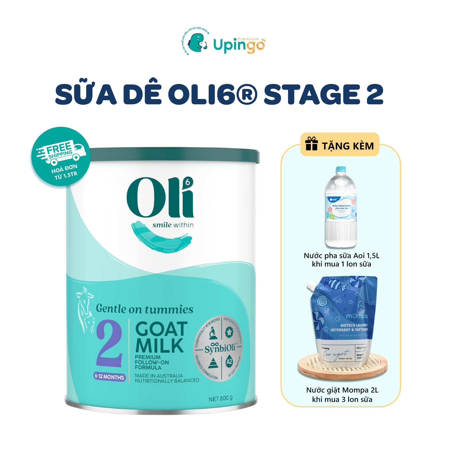 Sữa Dê Oli6® Stage 2 – Dinh Dưỡng Hoàn Hảo Cho Bé Từ 6-12 Tháng