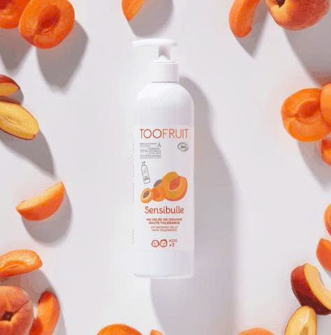 Sữa tắm hữu cơ cho bé 3-14 tuổi Toofruit mơ - đào 400ml