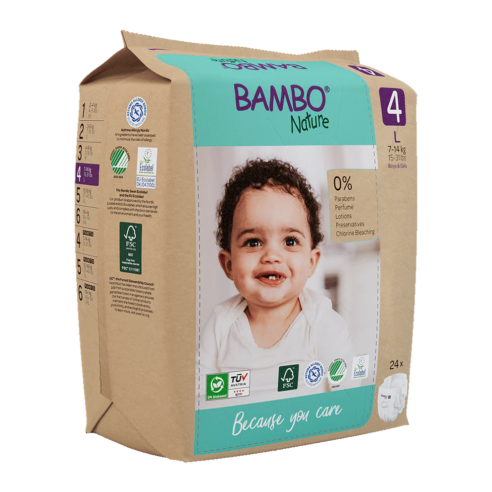 Tã quần Bambo Nature Size 4 (7-12 kg) – Gói 20 miếng