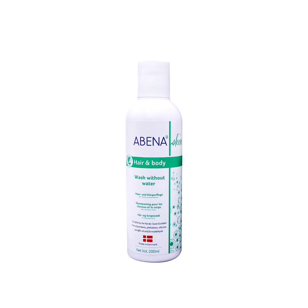Tắm Gội Khô Abena làm sạch dịu nhẹ Nhập khẩu Đan Mạch 200ml