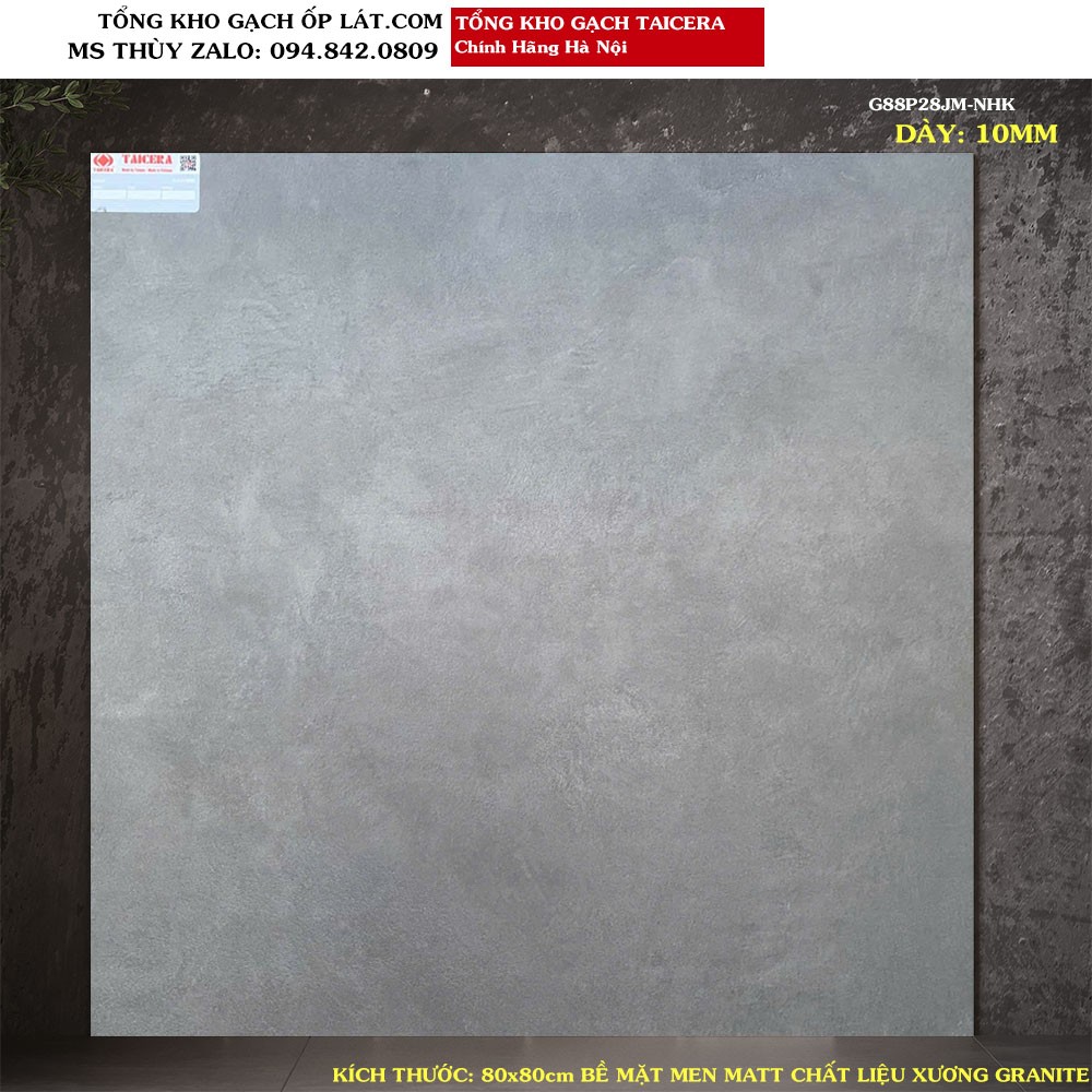 Gạch giả xi măng Taicera 80x80 G88P28JM Loại 1
