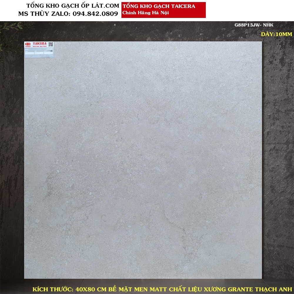 Gạch lát nền taicera 80x80 G88P13JW Loại 1