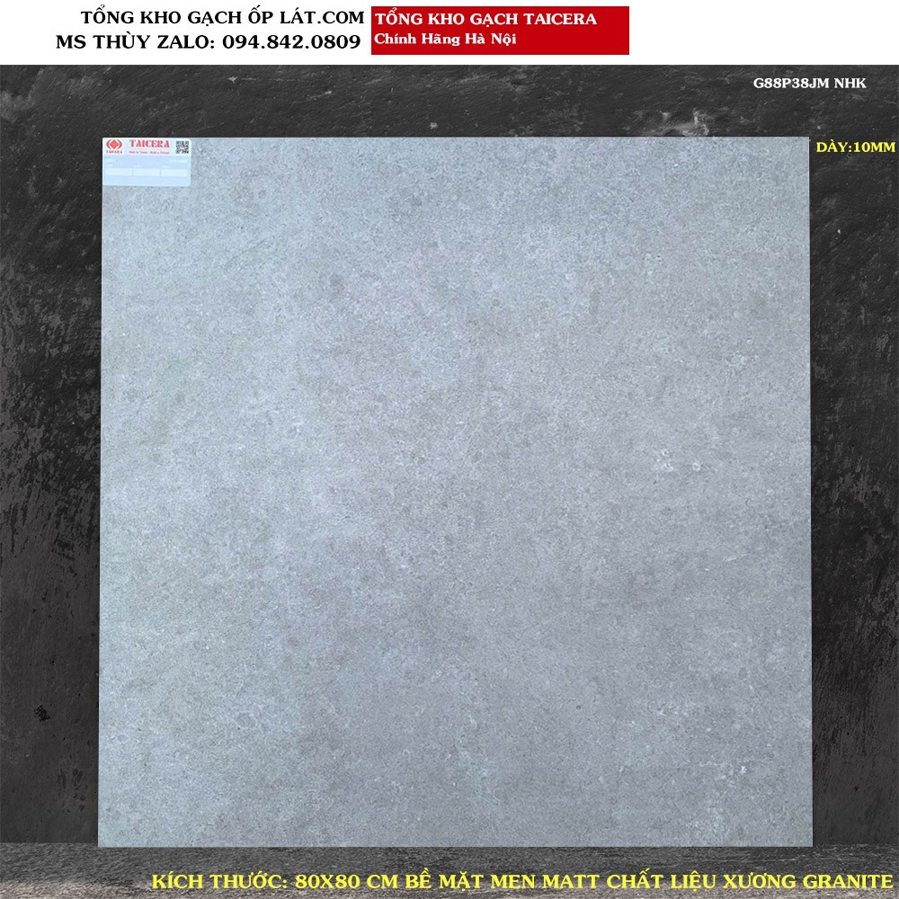 Gạch vân xi măng Taicera 80x80 G88P38JM Loại 1