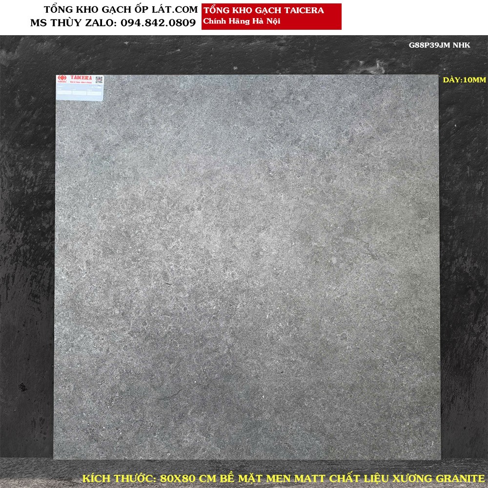 Gạch vân xi măng Taicera 80x80 G88P39JM Loại 1
