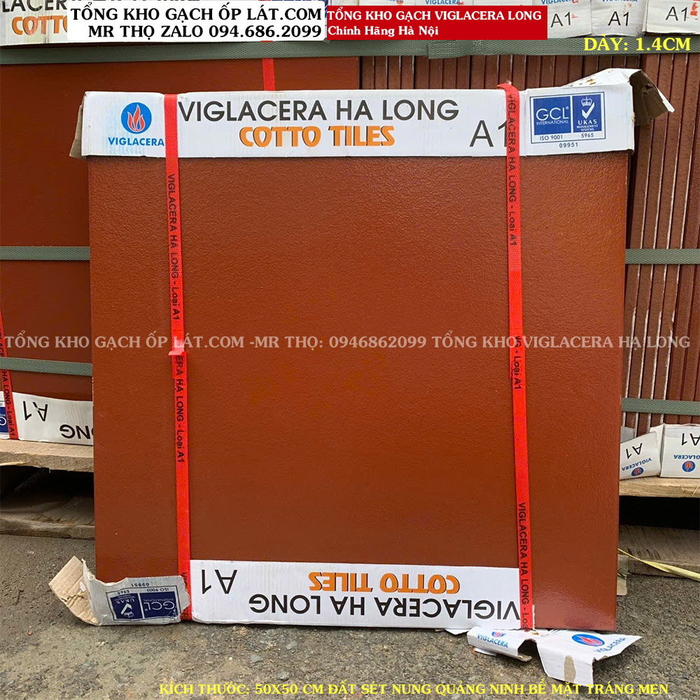 Gạch Đỏ Tráng Men VIGLACERA HẠ LONG 50X50 A1