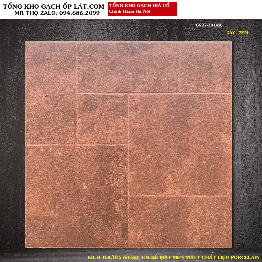 Gạch giả cổ 60x60 6637