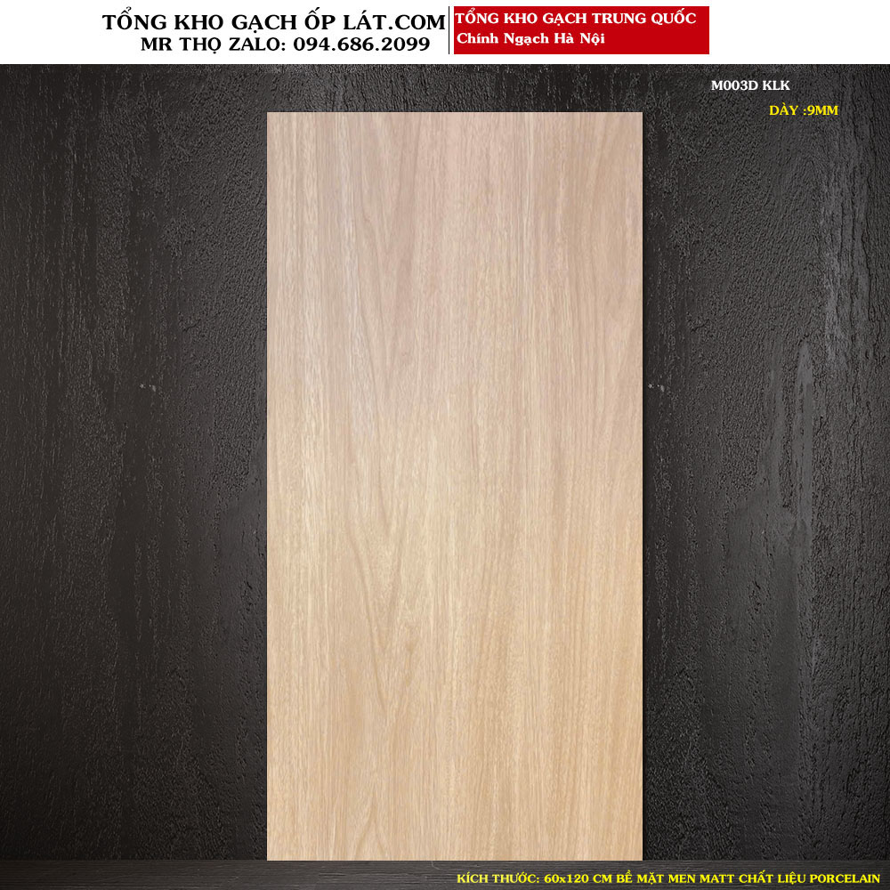 Gạch giả gỗ Trung Quốc 60x120 cm M003D Loại 1