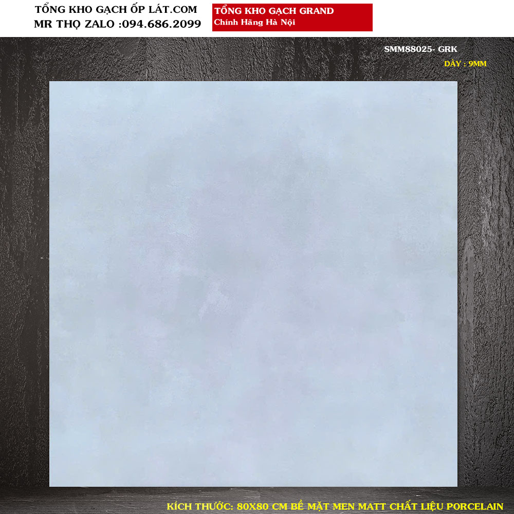 Gạch giả xi măng 80x80 Grand SMM88025 Loại 1