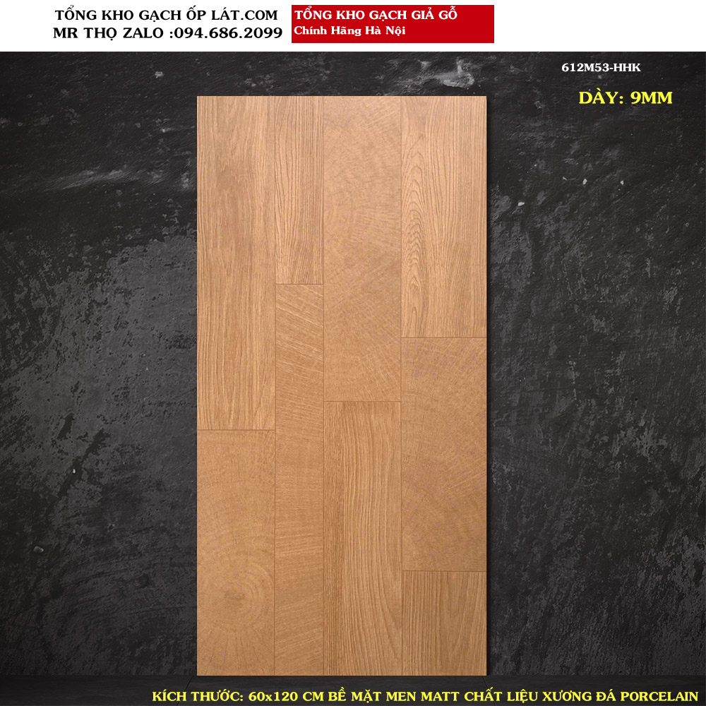 Gạch lát nền giả gỗ 60x120 cm 612M53