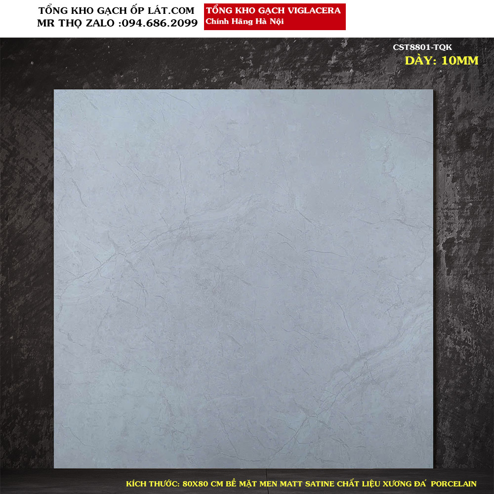 Gạch lát nền viglacera 80x80 CST8801 Loại 1